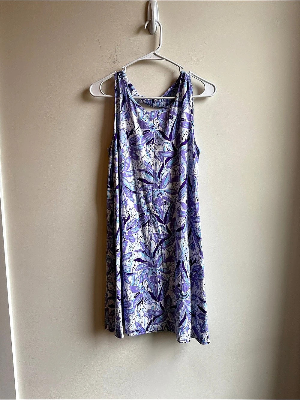Lilly Pulitzer Purple & White Abstract Dress Like New